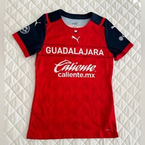 Puma Chivas Guadalajara 2022 Alternative Soccer Jersey Women's Small Red Blue